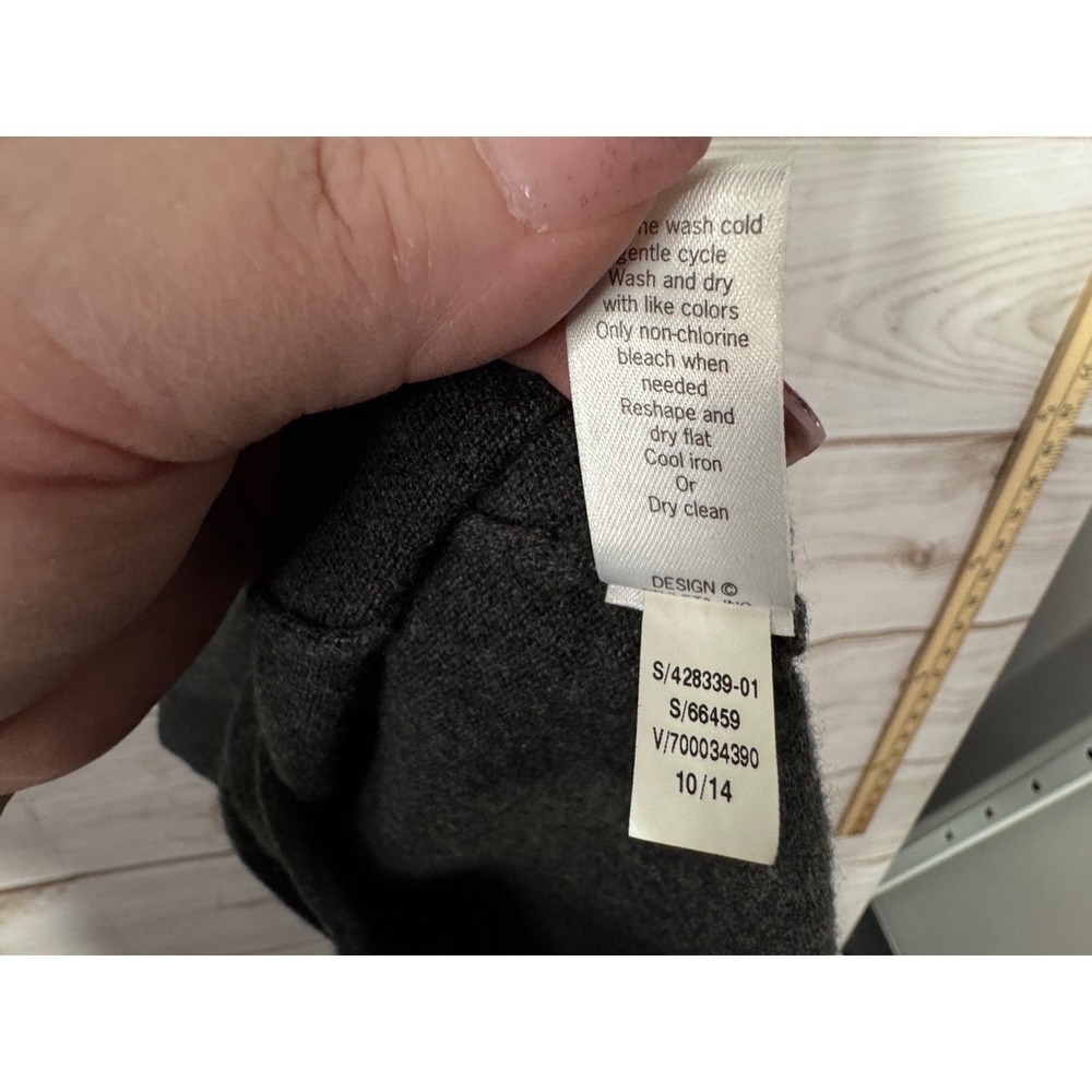 Athleta Azalia Merino Wool Sweater Dress Gray Long Sleeve Scoop Neck Womens M - Picture 5 of 6